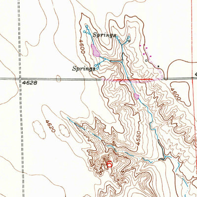 United States Geological Survey Dead Horse Springs, CO (1951, 24000-Scale) digital map