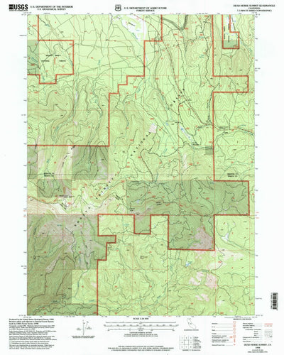 United States Geological Survey Dead Horse Summit, CA (1998, 24000-Scale) digital map