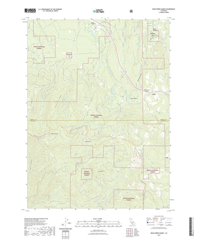 United States Geological Survey Dead Horse Summit, CA (2021, 24000-Scale) digital map