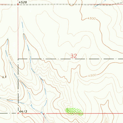 United States Geological Survey Dead Indian Hill, MT (1964, 24000-Scale) digital map
