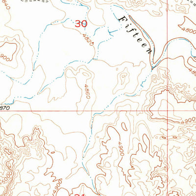 United States Geological Survey Dead Indian Hill, WY (1951, 24000-Scale) digital map