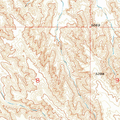 United States Geological Survey Dead Indian Hill, WY (1951, 24000-Scale) digital map