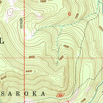 United States Geological Survey Dead Indian Meadows, WY (1991, 24000-Scale) digital map