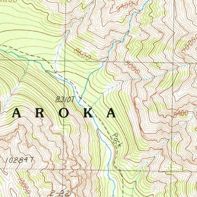 United States Geological Survey Dead Indian Peak, WY (1989, 24000-Scale) digital map