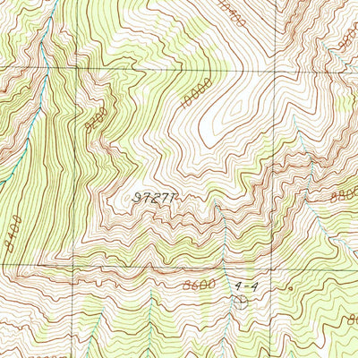 United States Geological Survey Dead Indian Peak, WY (1989, 24000-Scale) digital map