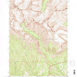 United States Geological Survey Dead Indian Peak, WY (1991, 24000-Scale) digital map