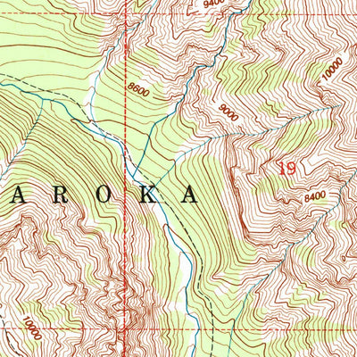 United States Geological Survey Dead Indian Peak, WY (1991, 24000-Scale) digital map