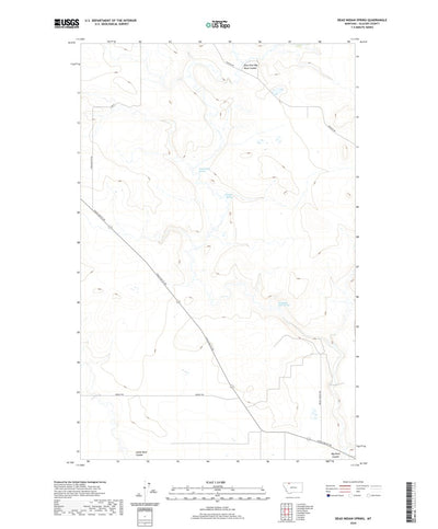 United States Geological Survey Dead Indian Spring, MT (2020, 24000-Scale) digital map