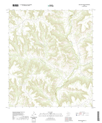 United States Geological Survey Dead Man Canyon, TX (2022, 24000-Scale) digital map