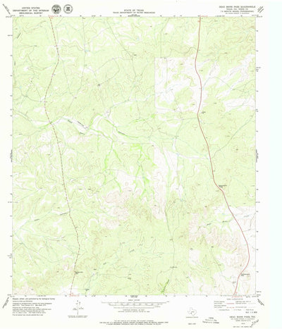 United States Geological Survey Dead Mans Pass, TX (1979, 24000-Scale) digital map