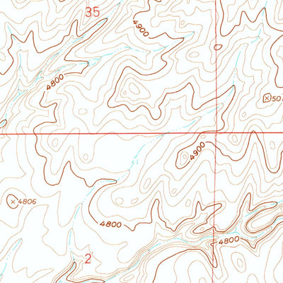 United States Geological Survey Dead Woman Crossing, WY (1961, 24000-Scale) digital map