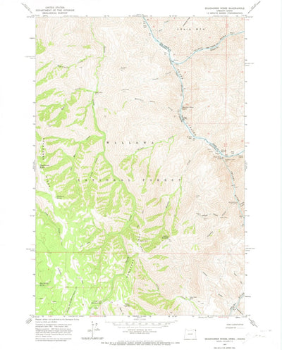 United States Geological Survey Deadhorse Ridge, OR-ID (1963, 24000-Scale) digital map