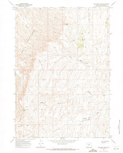 United States Geological Survey Deadline Draw, WY (1966, 24000-Scale) digital map