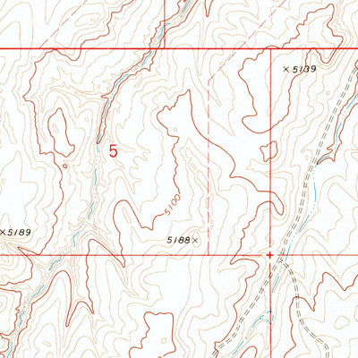 United States Geological Survey Deadline Draw, WY (1966, 24000-Scale) digital map