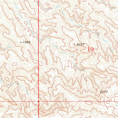 United States Geological Survey Deadline Draw, WY (1966, 24000-Scale) digital map