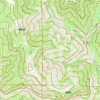 United States Geological Survey Deadman Canyon, UT (1972, 24000-Scale) digital map