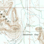 United States Geological Survey Deadman Gap, AZ (1986, 24000-Scale) digital map