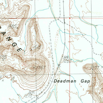 United States Geological Survey Deadman Gap, AZ (1986, 24000-Scale) digital map