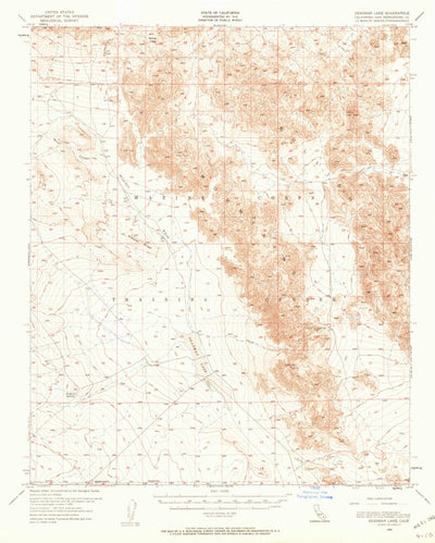 United States Geological Survey Deadman Lake, CA (1955, 62500-Scale) digital map