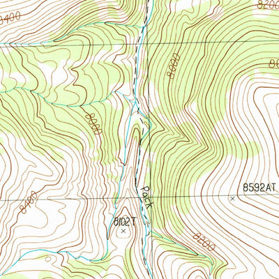 United States Geological Survey Deadman Lake, MT-ID (1987, 24000-Scale) digital map