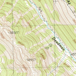 United States Geological Survey Deadman Lake, MT-ID (1987, 24000-Scale) digital map