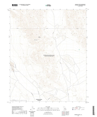 United States Geological Survey Deadman Lake SE, CA (2021, 24000-Scale) digital map