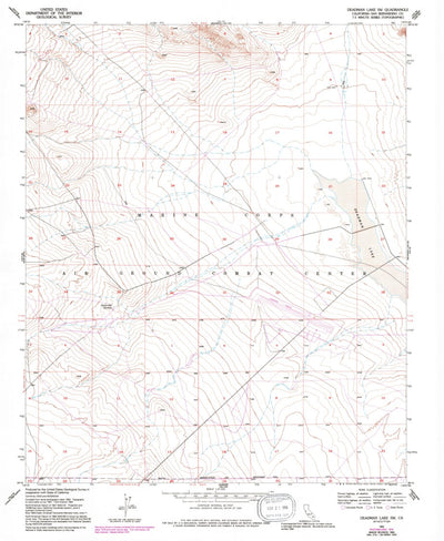 United States Geological Survey Deadman Lake SW, CA (1955, 24000-Scale) digital map