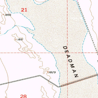 United States Geological Survey Deadman Lake SW, CA (1955, 24000-Scale) digital map