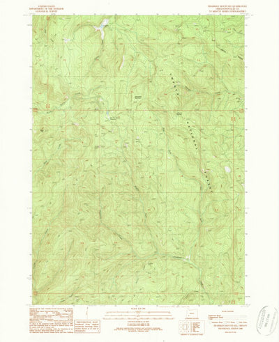 United States Geological Survey Deadman Mountain, OR (1989, 24000-Scale) digital map