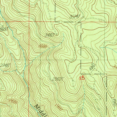 United States Geological Survey Deadman Mountain, OR (1989, 24000-Scale) digital map