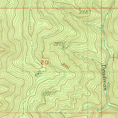United States Geological Survey Deadman Mountain, OR (1989, 24000-Scale) digital map