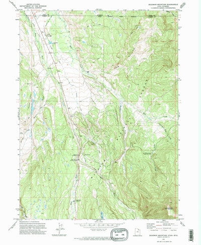United States Geological Survey Deadman Mountain, UT-WY (1972, 24000-Scale) digital map