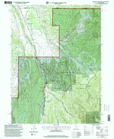 United States Geological Survey Deadman Mountain, UT-WY (1998, 24000-Scale) digital map