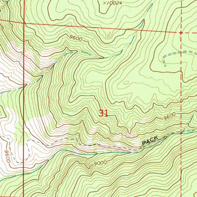 United States Geological Survey Deadman Park, CO (1967, 24000-Scale) digital map