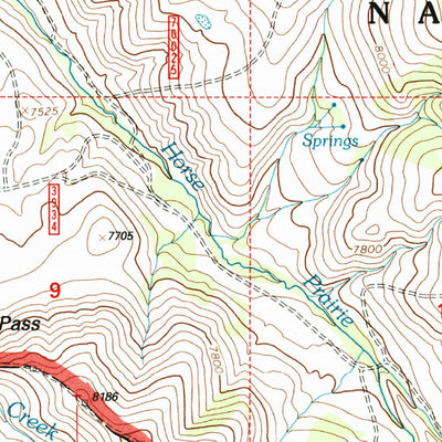 United States Geological Survey Deadman Pass, MT-ID (1997, 24000-Scale) digital map