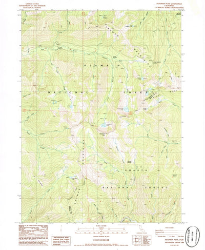 United States Geological Survey Deadman Peak, CA (1986, 24000-Scale) digital map