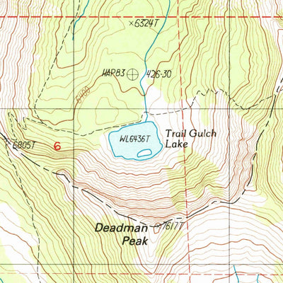 United States Geological Survey Deadman Peak, CA (1986, 24000-Scale) digital map