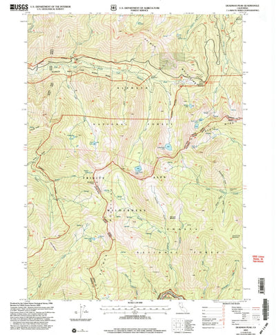 United States Geological Survey Deadman Peak, CA (2001, 24000-Scale) digital map