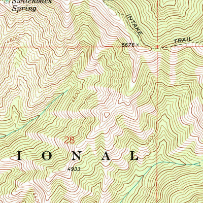 United States Geological Survey Deadman Peak, WA-OR (1967, 24000-Scale) digital map