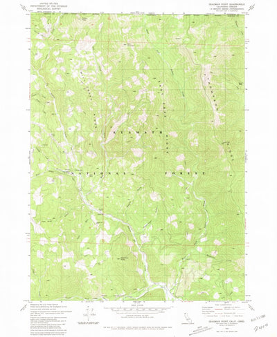 United States Geological Survey Deadman Point, CA-OR (1981, 24000-Scale) digital map