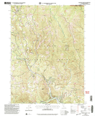 United States Geological Survey Deadman Point, CA-OR (2001, 24000-Scale) digital map