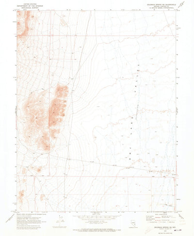 United States Geological Survey Deadman Spring NE, NV (1970, 24000-Scale) digital map