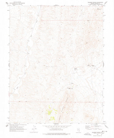 United States Geological Survey Deadman Spring, NV (1970, 24000-Scale) digital map