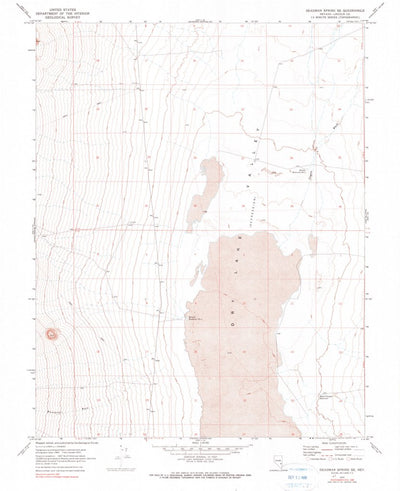 United States Geological Survey Deadman Spring SE, NV (1970, 24000-Scale) digital map