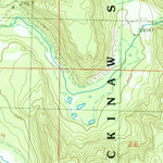 United States Geological Survey Deadmans Hill, MI (1986, 24000-Scale) digital map