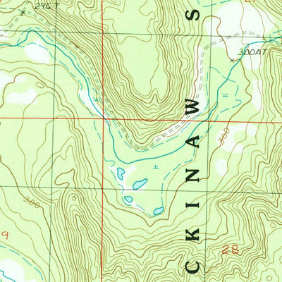 United States Geological Survey Deadmans Hill, MI (1986, 24000-Scale) digital map