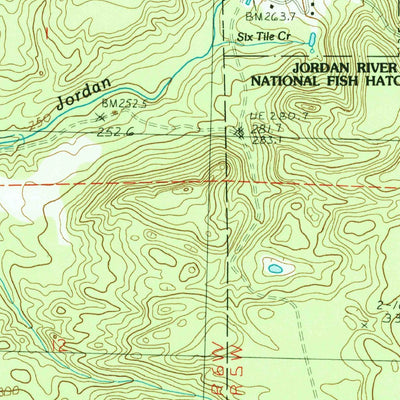 United States Geological Survey Deadmans Hill, MI (1986, 24000-Scale) digital map