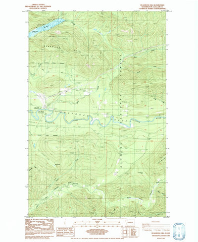 United States Geological Survey Deadmans Hill, WA (1984, 24000-Scale) digital map
