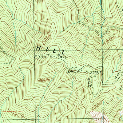 United States Geological Survey Deadmans Hill, WA (1984, 24000-Scale) digital map