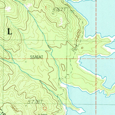 United States Geological Survey Deadwood Reservoir, ID (1988, 24000-Scale) digital map